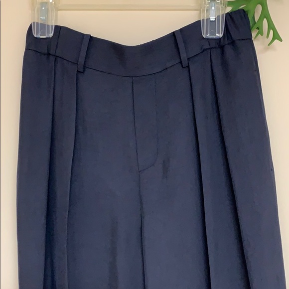 Vince Pants - Vince Navy Silk Feel Trousers